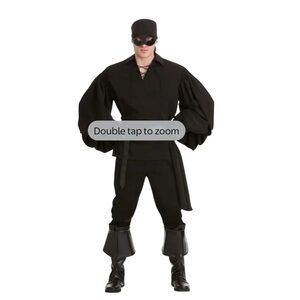 Princess Bride Authentic Westley Black Peasant Style Shirt Costume size Small